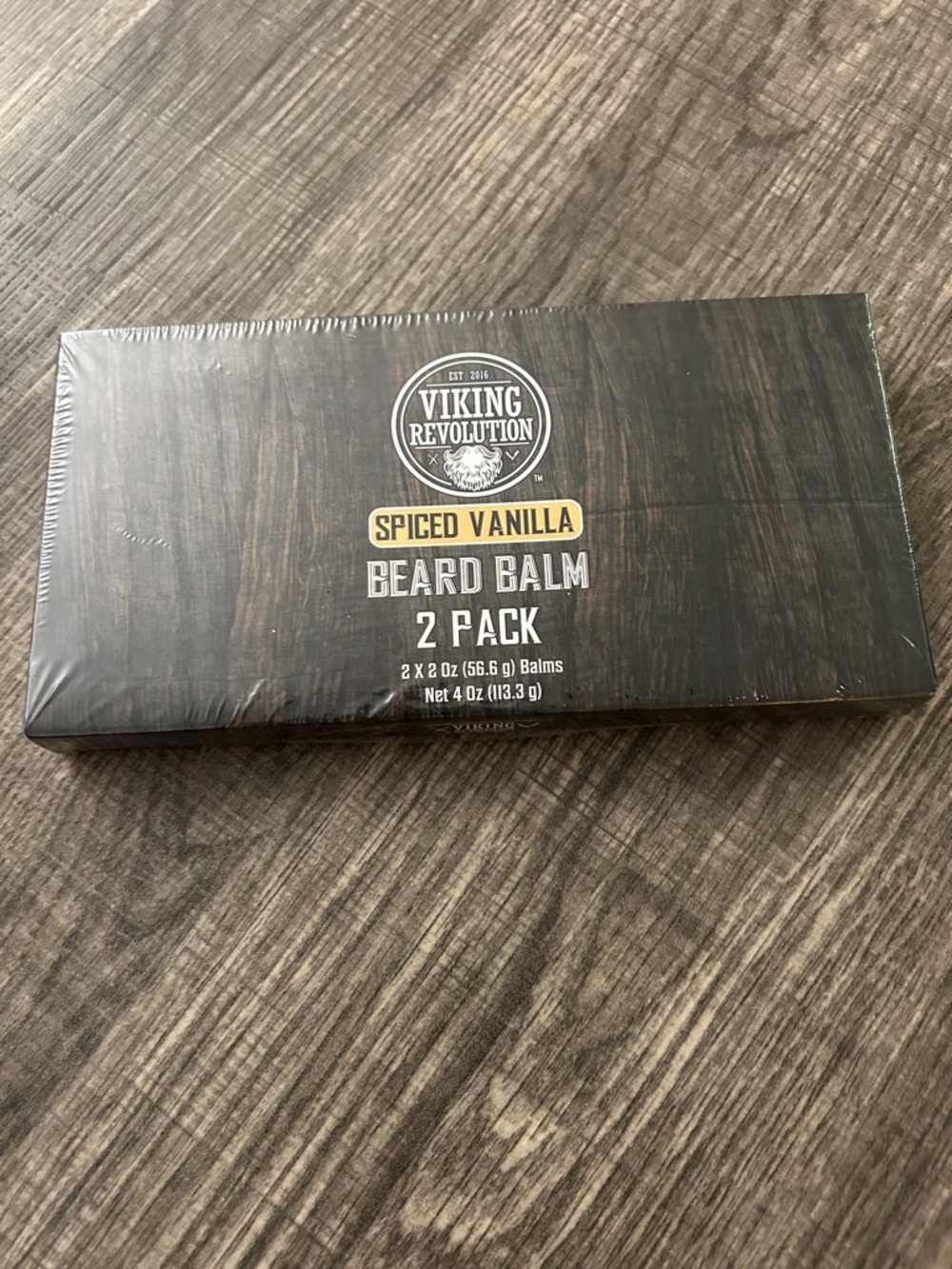 Viking Revolution Spiced Vanilla Beard Balm 2-Pack - 4 oz total